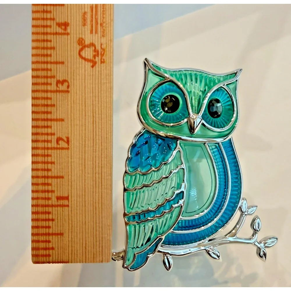 Set 3 Bath & Body Work Wallflower Diffuser Plug-in Scent Jeweled Owls Nightlight